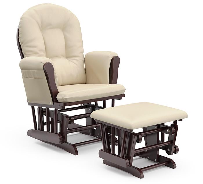 Storkcraft Bowback Glider and Ottoman